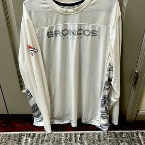 Denver Broncos Nike Dri Fit on field Apparel long sleeve performance shirt